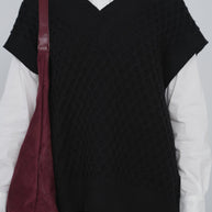 Oversized Sweater Vest - Point