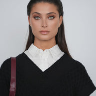 Oversized Sweater Vest - Point