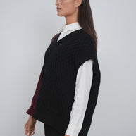 Oversized Sweater Vest - Point