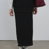 Straight Knit Maxi Skirt - Point