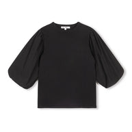 Poplin Puff Sleeve Tee-Junees - Fringe Boutique