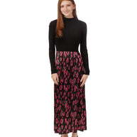 Slip Dress with  Green Knit Overlay-Luella