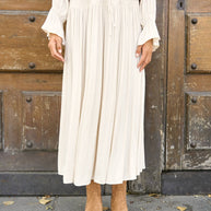 Reese set: blouse & flowing skirt burgundy