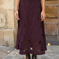 Chloé long lace skirt