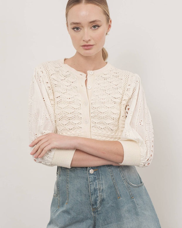 HENDRY 3/4 SLEEVES CARDIGAN ￼