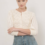 HENDRY 3/4 SLEEVES CARDIGAN ￼
