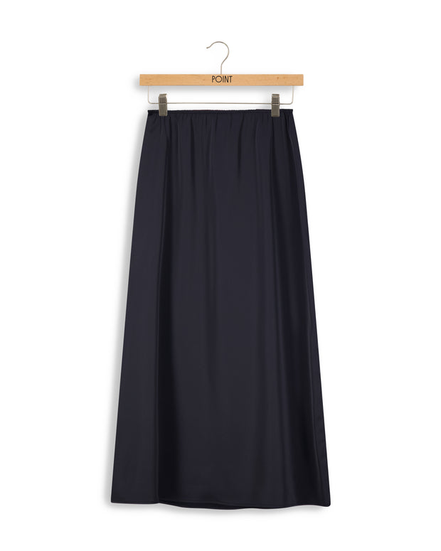Satin A-line slip skirt-Point - Fringe Boutique