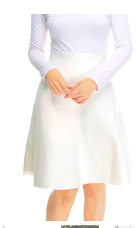MM Cream Skirt Year Round - Fringe Boutique