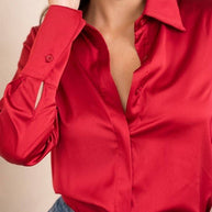 Léa satin shirt (S-M-L-XL) FW26 - CK08091: Black / 1S-1M-1L-1XL
