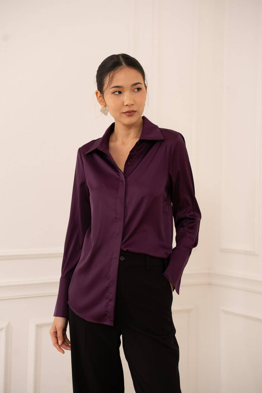 Léa satin shirt