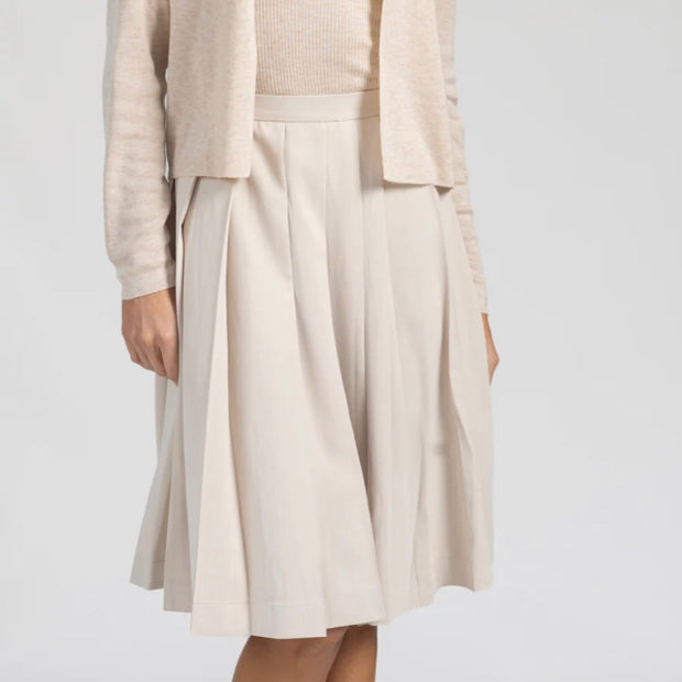 Cream crepe Skirt- Loup - Fringe Boutique