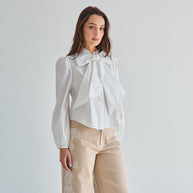 AT3430 Tie neck blouse
