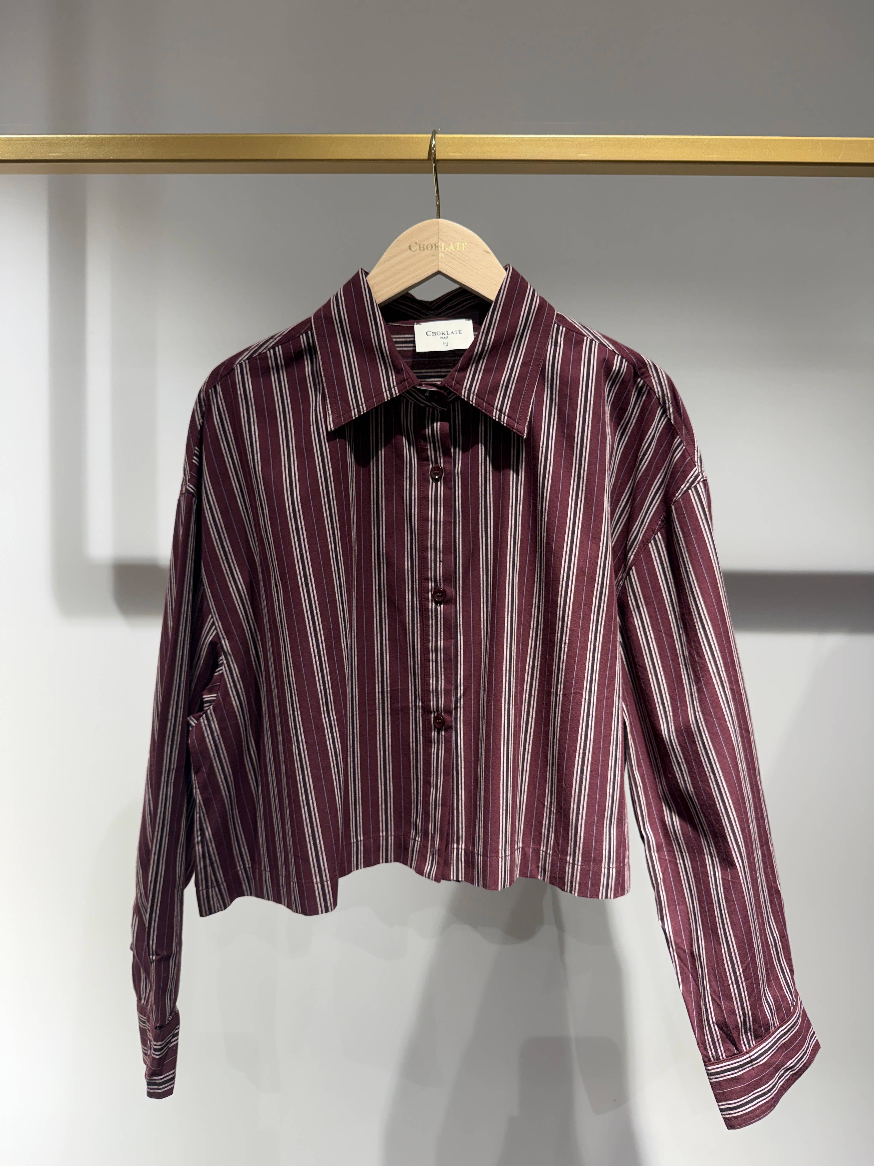 Abby striped cotton shirt