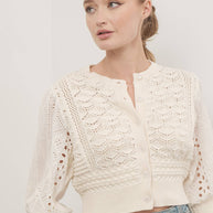 HENDRY 3/4 SLEEVES CARDIGAN ￼