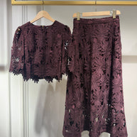 Chloé long lace skirt