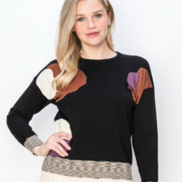 patch sweater- yal