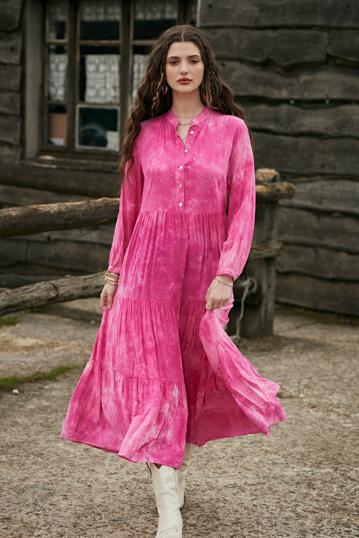 Washed shirt dress