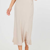 Slip Maxi Skirt Light Taupe