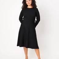 knit side tie dress- lunella