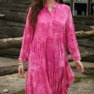 Washed shirt dress