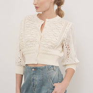 HENDRY 3/4 SLEEVES CARDIGAN ￼