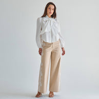 AT3430 Tie neck blouse