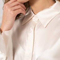 Léa satin shirt (S-M-L-XL) FW26 - CK08091: Black / 1S-1M-1L-1XL