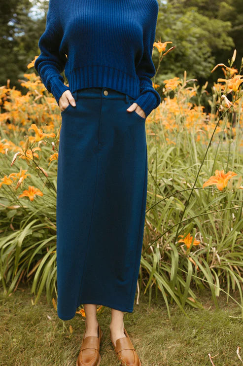 Classic Ponte Skirt-Point - Fringe Boutique